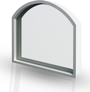 Half-round arch window shape